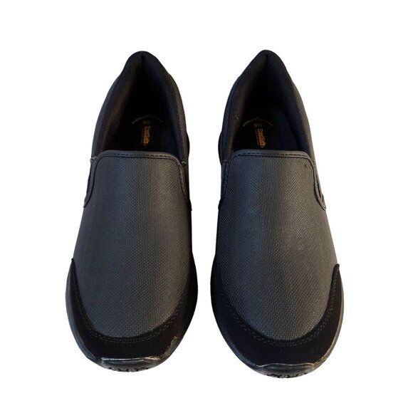 TredSafe Slip Resistant Shoes Mens 9.5 Work Loafers Slip On Black NEW - Picture 4 of 10